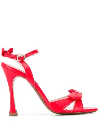Shop Alexa Chung Heeled Sandals In Red