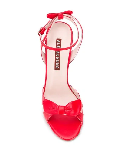 Shop Alexa Chung Heeled Sandals In Red