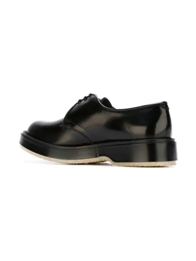 Shop Adieu Chunky Sole Derby Shoes In Black