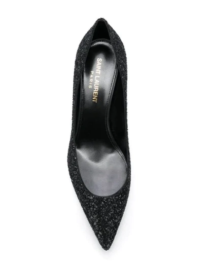 Shop Saint Laurent 'charlotte' Pumps In 1249 Black