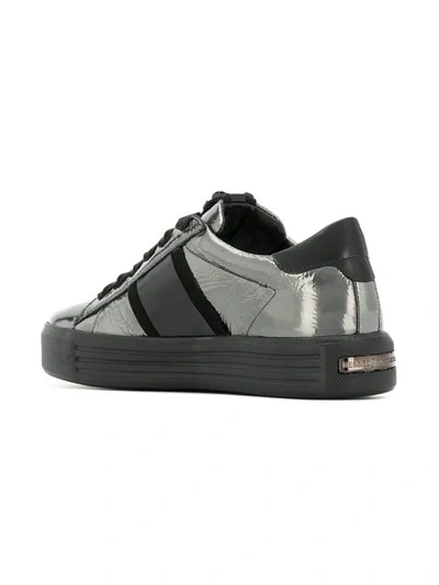 Shop Kennel & Schmenger Studded Lace-up Sneakers In Metallic