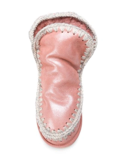 Shop Mou Eskimo Boots In Pink
