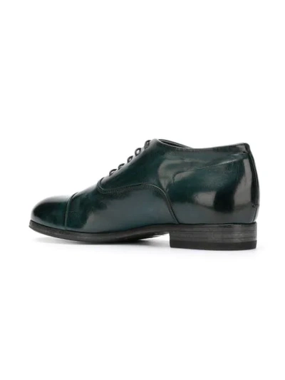 Shop Pantanetti Gradient Lace-up Shoes In Green