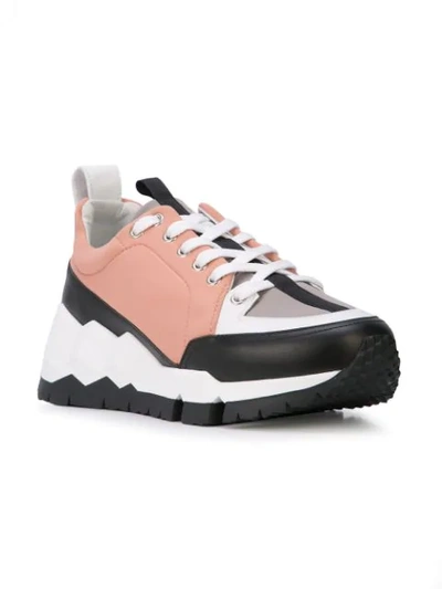 Shop Pierre Hardy Street Life Sneakers In Pink