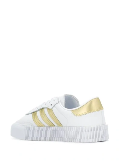 Shop Adidas Originals Sambarose Platform Sneakers In White