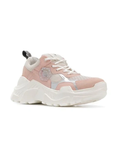 Shop Moa Master Of Arts Geometric Panel Sneakers In Pink