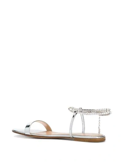 Shop Gianvito Rossi Silver Sandals