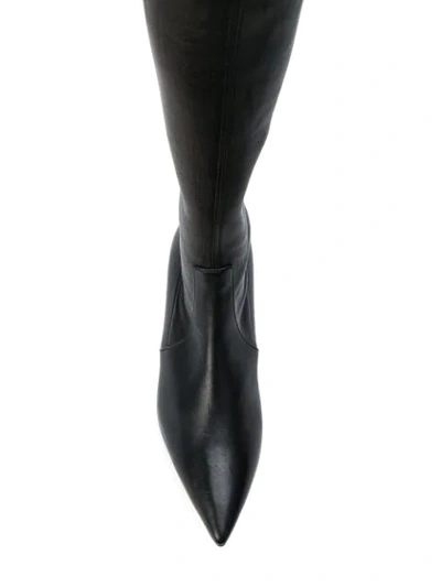 Shop Casadei Daytime Over-the-knee Boots In Black