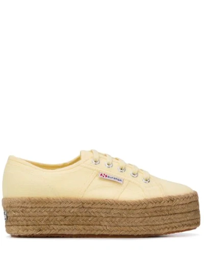 Shop Superga 2790 Cotrope Sneakers In Yellow