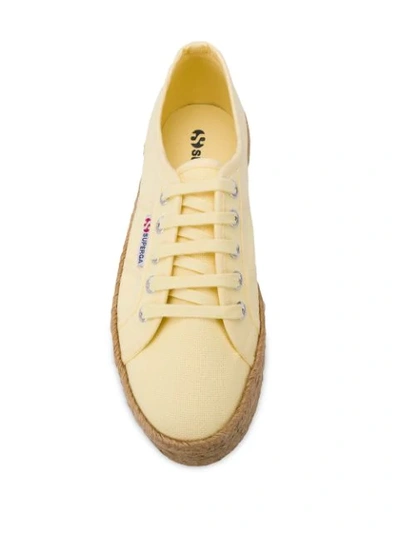 Shop Superga 2790 Cotrope Sneakers In Yellow