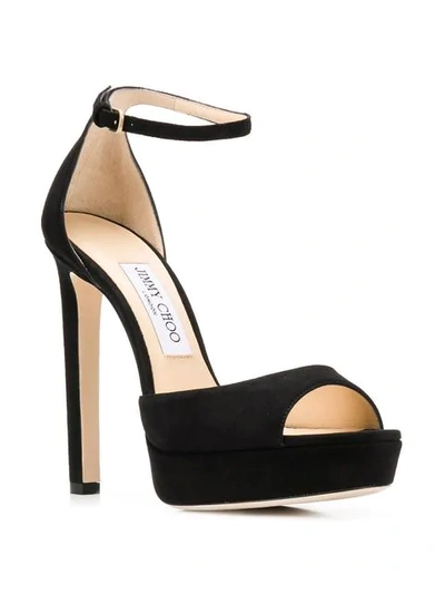 Shop Jimmy Choo Pattie 130 Sandals In Black