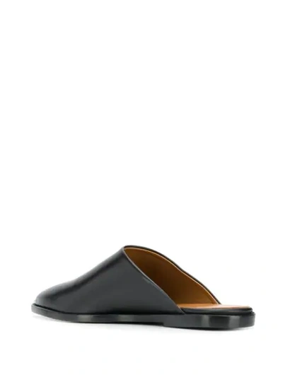 Shop Atp Atelier Pointed Toe Mules In Black