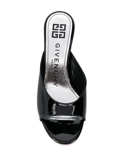 Shop Givenchy G Heel Mules In Black