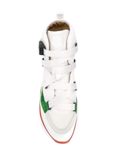 Shop Chloé Sonnie High-top Sneakers In White