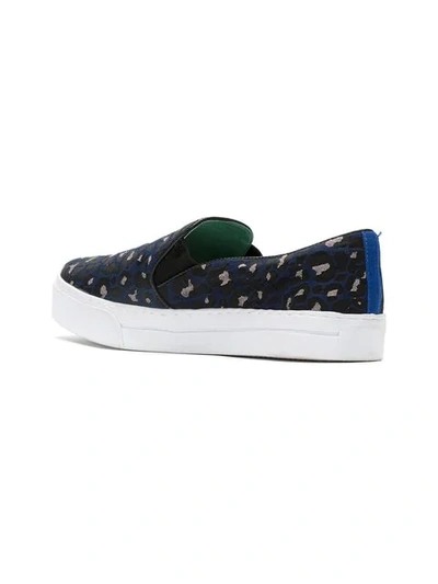 Shop Blue Bird Shoes Onça Colors Slip On Sneakers In Blue