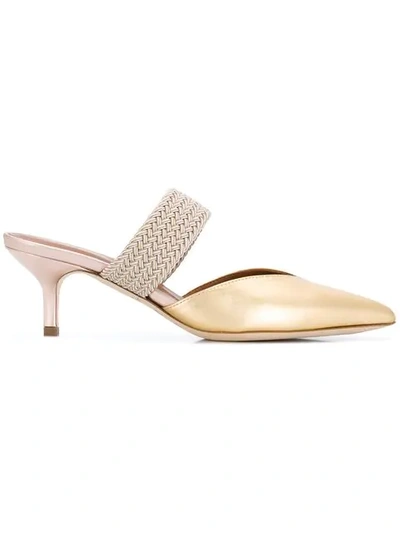 Shop Malone Souliers Maisie Luwolt Mules In Gold