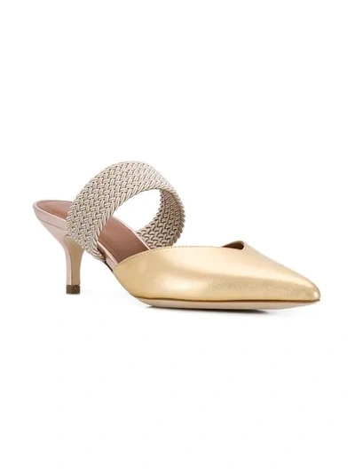 Shop Malone Souliers Maisie Luwolt Mules In Gold