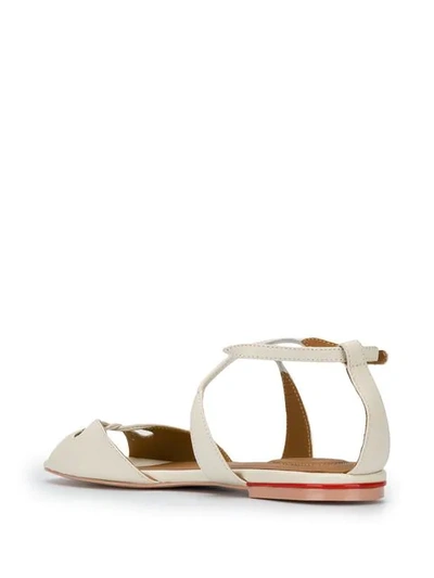 Shop See By Chloé Buckled Sandals In White