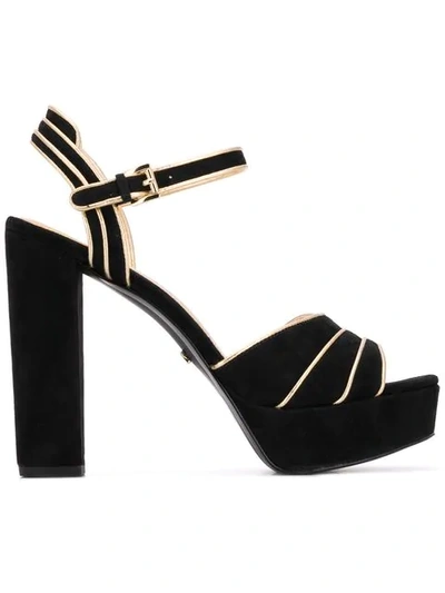 Shop Michael Michael Kors Harper Sandals In Black