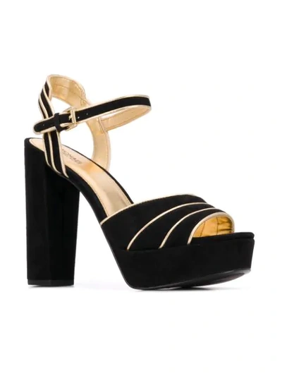 Shop Michael Michael Kors Harper Sandals In Black