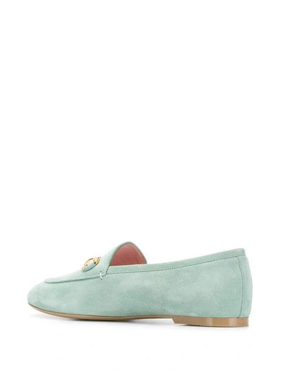 Shop Pretty Ballerinas Horsebit Loafers In Green