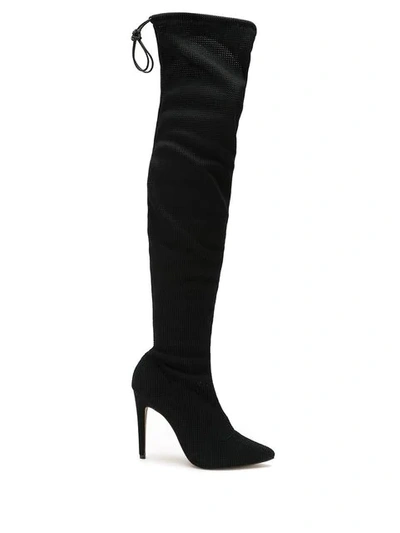 Shop Tufi Duek Over The Knee Boots In Black