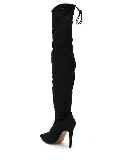 Shop Tufi Duek Over The Knee Boots In Black