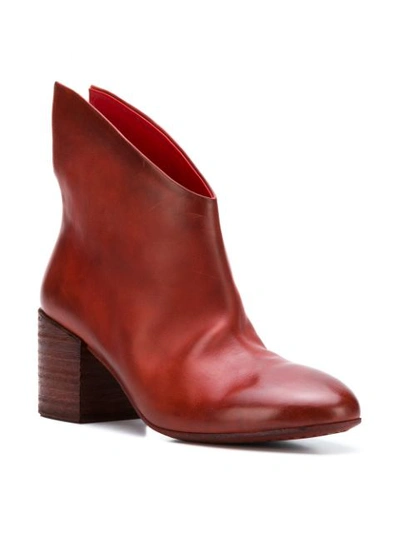 Shop Marsèll High Low Ankle Boots - Red