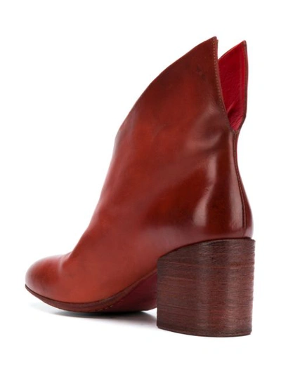 Shop Marsèll High Low Ankle Boots - Red