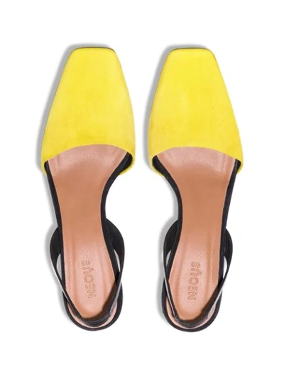 Shop Neous Sarco 55 Slingback Pumps In Yellow