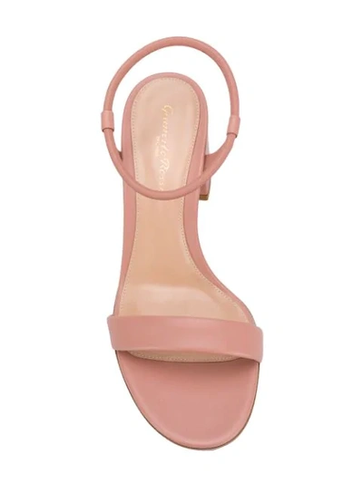 Shop Gianvito Rossi Block Heel Sandals In Pink