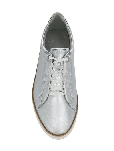Shop Tommy Hilfiger Low-top Sneakers In Silver