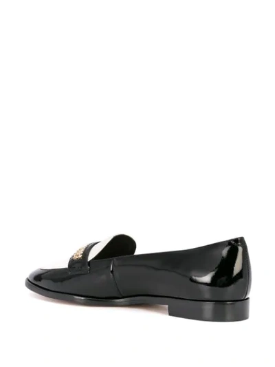 Shop Sophia Webster Colour Block Loafers In Black