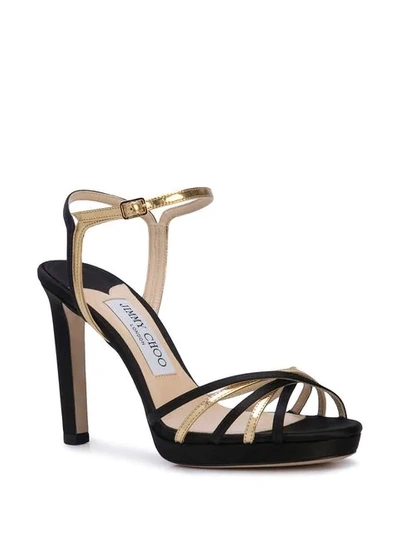 JIMMY CHOO LILAH HEELED SANDALS - 黑色