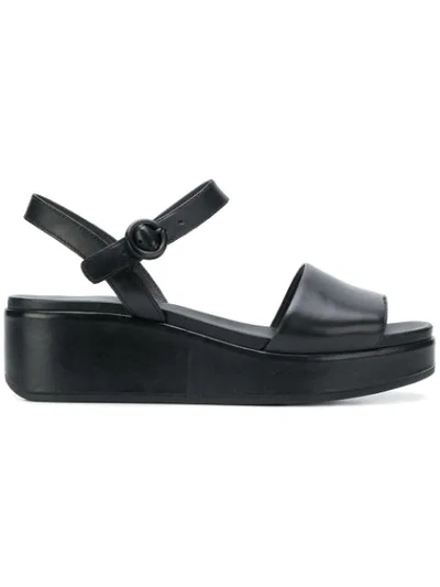 Shop Camper Misia Platform Sandals In Black