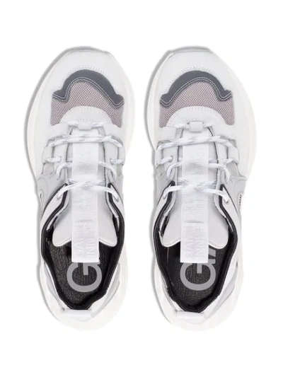 Shop Ganni Tech Low-top Sneakers In White