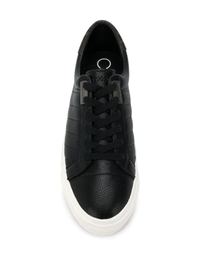 CALVIN KLEIN VANCE TUMBLED SNEAKERS - 黑色