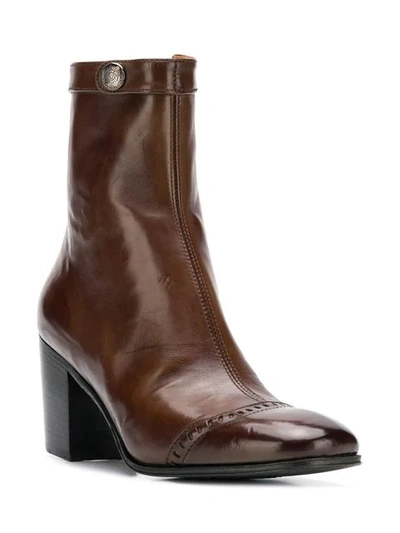 Shop Alberto Fasciani Heeled Ankle Boots In Brown
