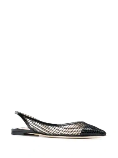 Shop Jimmy Choo Fetto Ballerina Shoes In Black