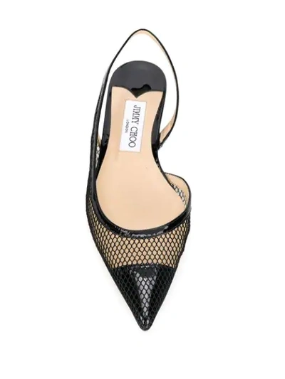 Shop Jimmy Choo Fetto Ballerina Shoes In Black