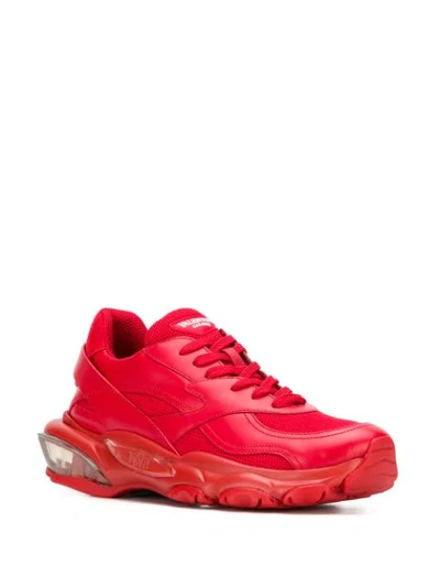 Shop Valentino Bounce Sneakers In Red