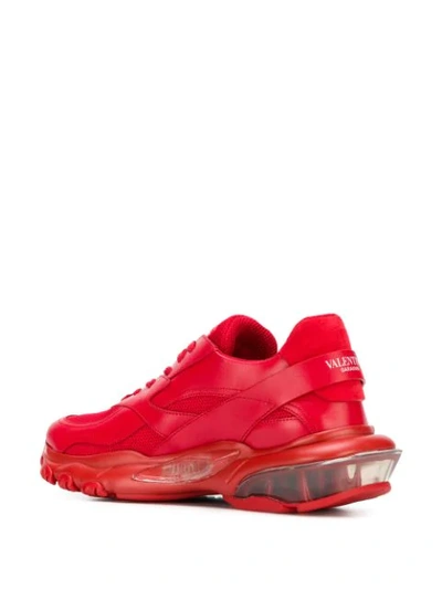 Shop Valentino Bounce Sneakers In Red