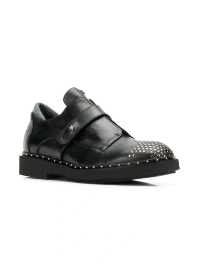 Shop Lorena Antoniazzi Studded Loafers In Black