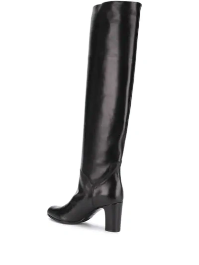 Shop L'autre Chose Knee Length Boots In Black