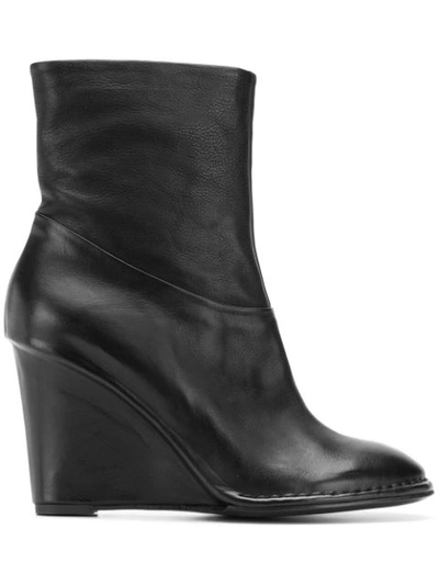 Shop Del Carlo Wedge Ankle Boots - Black