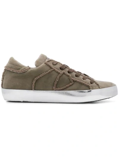 Shop Philippe Model Low Top Trainers In Neutrals