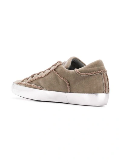 Shop Philippe Model Low Top Trainers In Neutrals