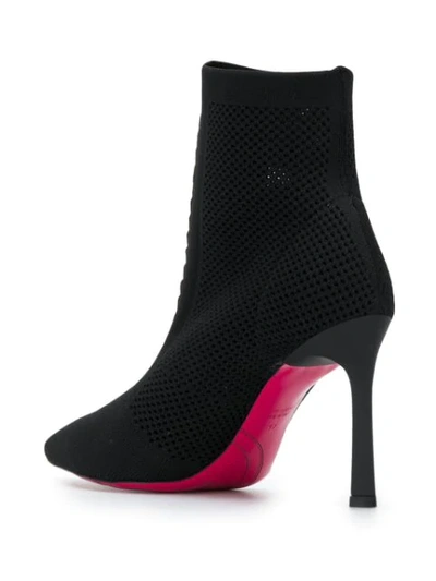 Shop Pinko Knitted Sock Boots In Black