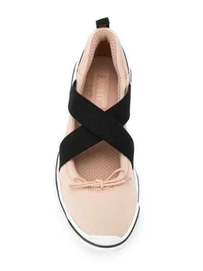 Shop Red Valentino Red (v) Ballerina Sneakers In Pink