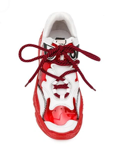 Shop N°21 Billy Chunky Sneakers In Red
